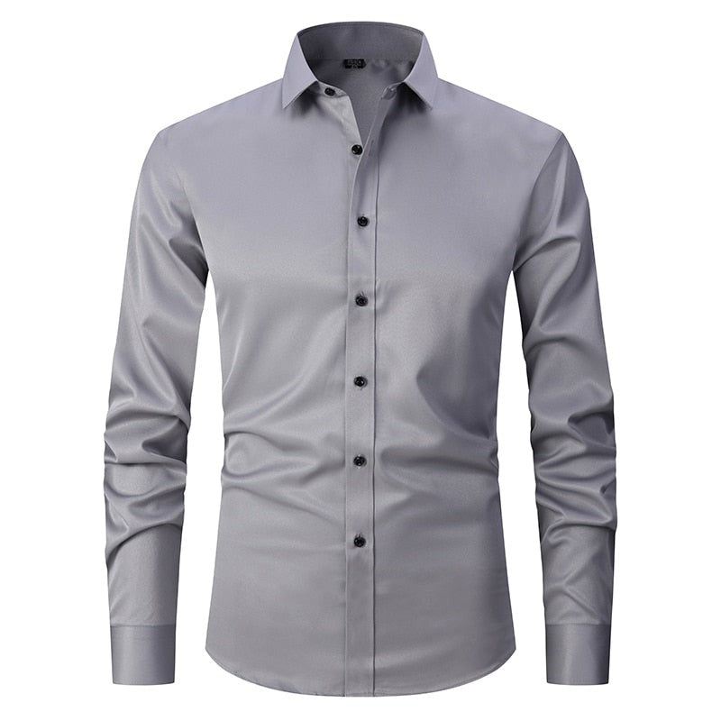 Luvik | Miehet Anti-Wrinkle Slim Fit pukeutua paita
