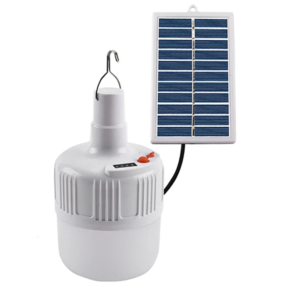 Luvikno | Solanite Solar LED Hengende Lampe | 6–12 Timer Lys | Oppladbar & IP65 Vanntett | For Camping, Hage & Nødsituasjoner