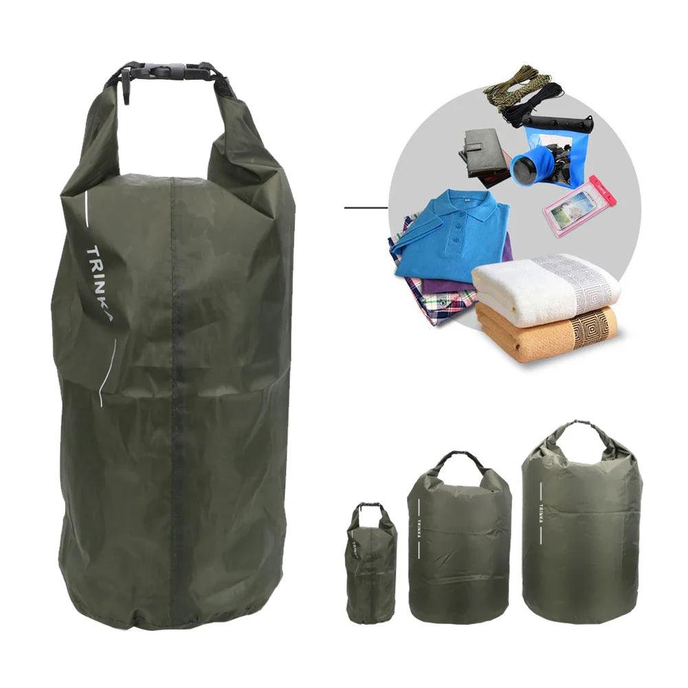 Luvikno | DryHike Vanntette Tørrsekker 8L / 40L / 70L | Ultralett & Holdbar | For Kajakk, Båt, Camping & Utendørsreiser