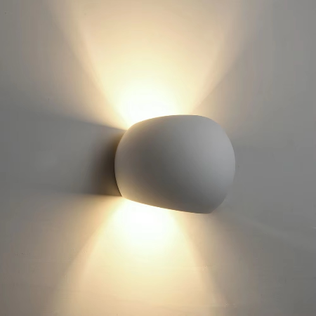Slank Gips LED Vegglampe for Moderne Hjembelysning Luvikno