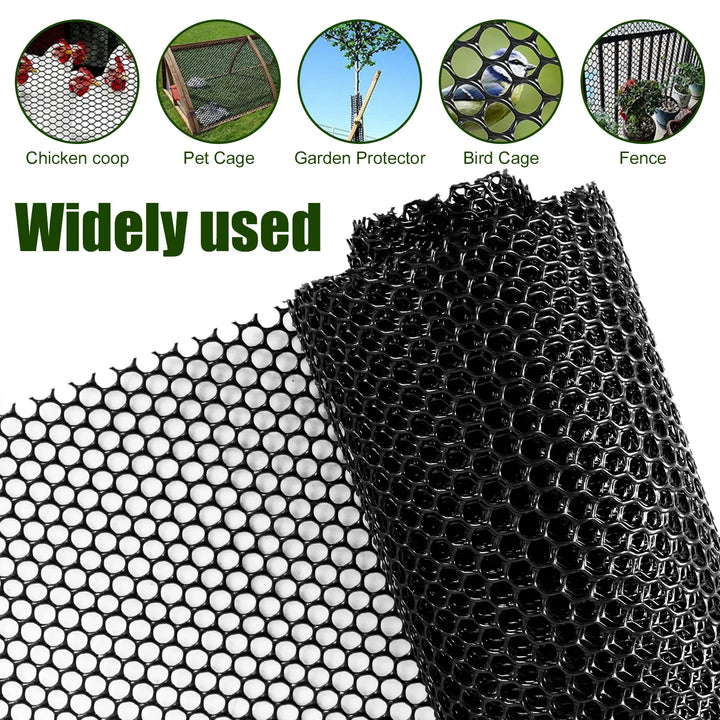 Luvikno | FlexGuard Mesh | Plastgjerde nett for hage- og trestammebeskyttelse | 300 × 40 cm / 600 × 40 cm | Værbestandig & tilpassbar