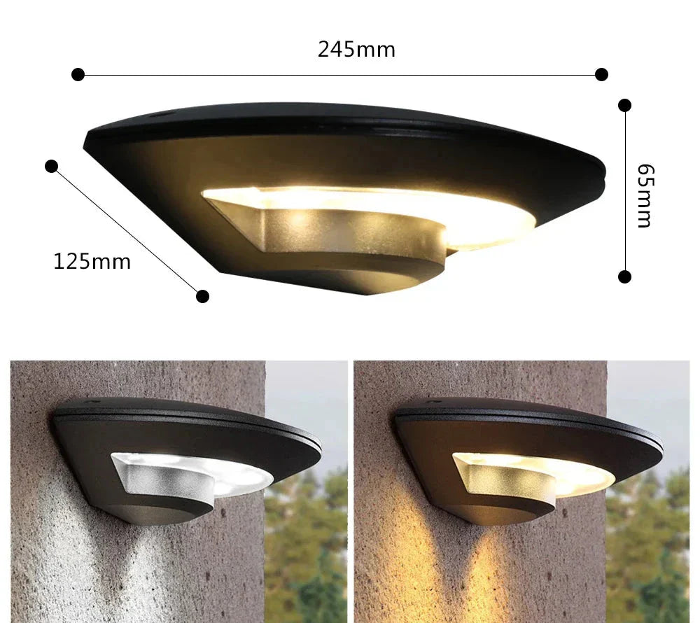Moderne LED utendørs vegglampe for hage og terrasse – Værbestandig, energieffektiv og dekorativ | Luvikno
