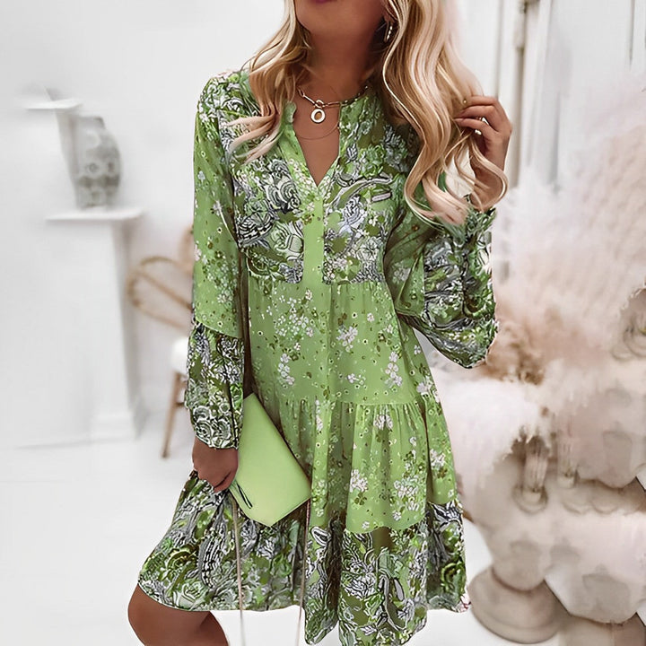 Luvik | Naisten Boho-mekko kukkakuviolla