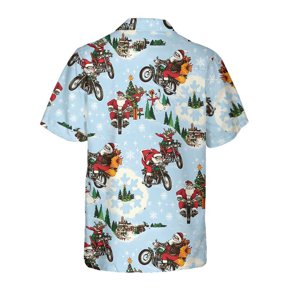 Luvik | Santa Sur Moto Hawaii-t-skjorte, Morsom Julegave T-skjorte, Beste Gave Til Jul