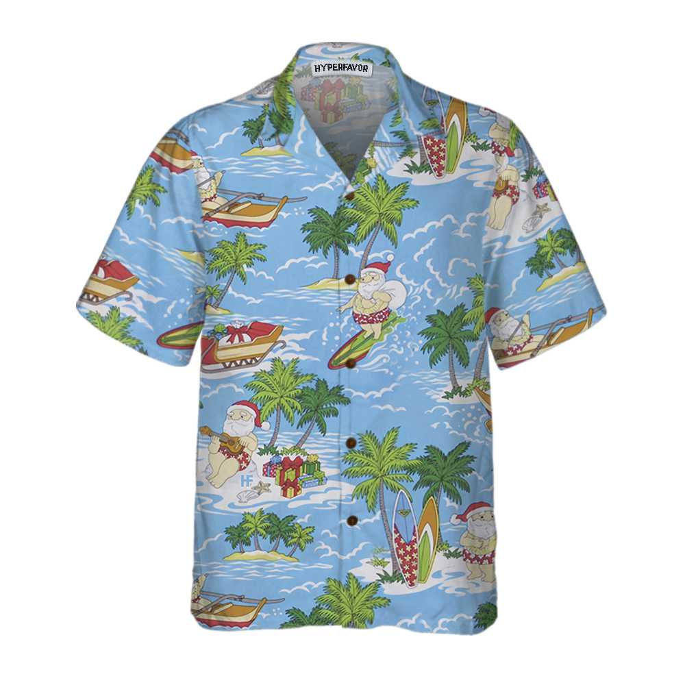 Luvik | Hawaijapaita Santa Sailing, Hauska lahja Joulupukki, Paras lahja jouluun