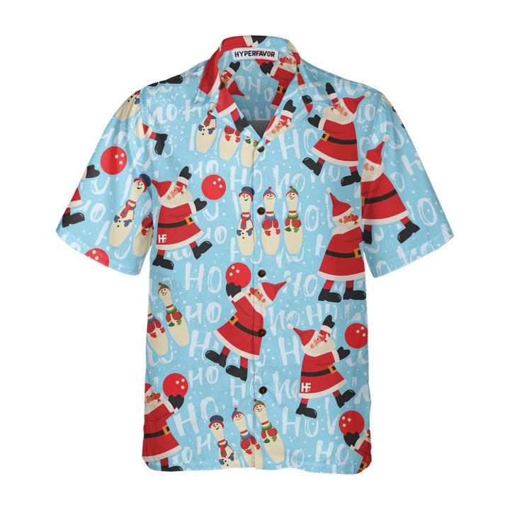 Luvik | Santa bowling-shirt, morsom juleskjorte, beste julegave