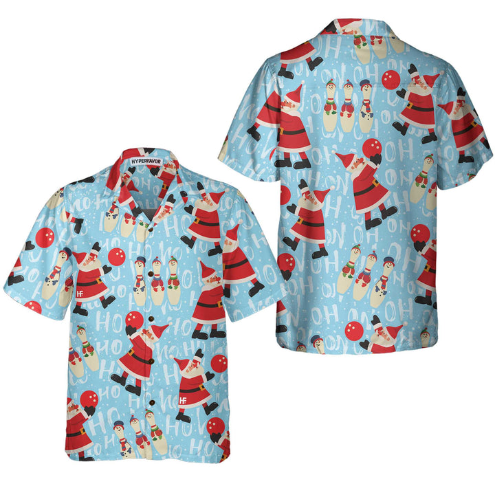 Luvik | Santa bowling-shirt, morsom juleskjorte, beste julegave