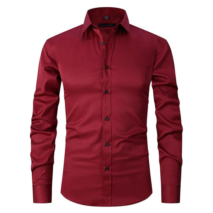 Luvik | Miehet Anti-Wrinkle Slim Fit pukeutua paita