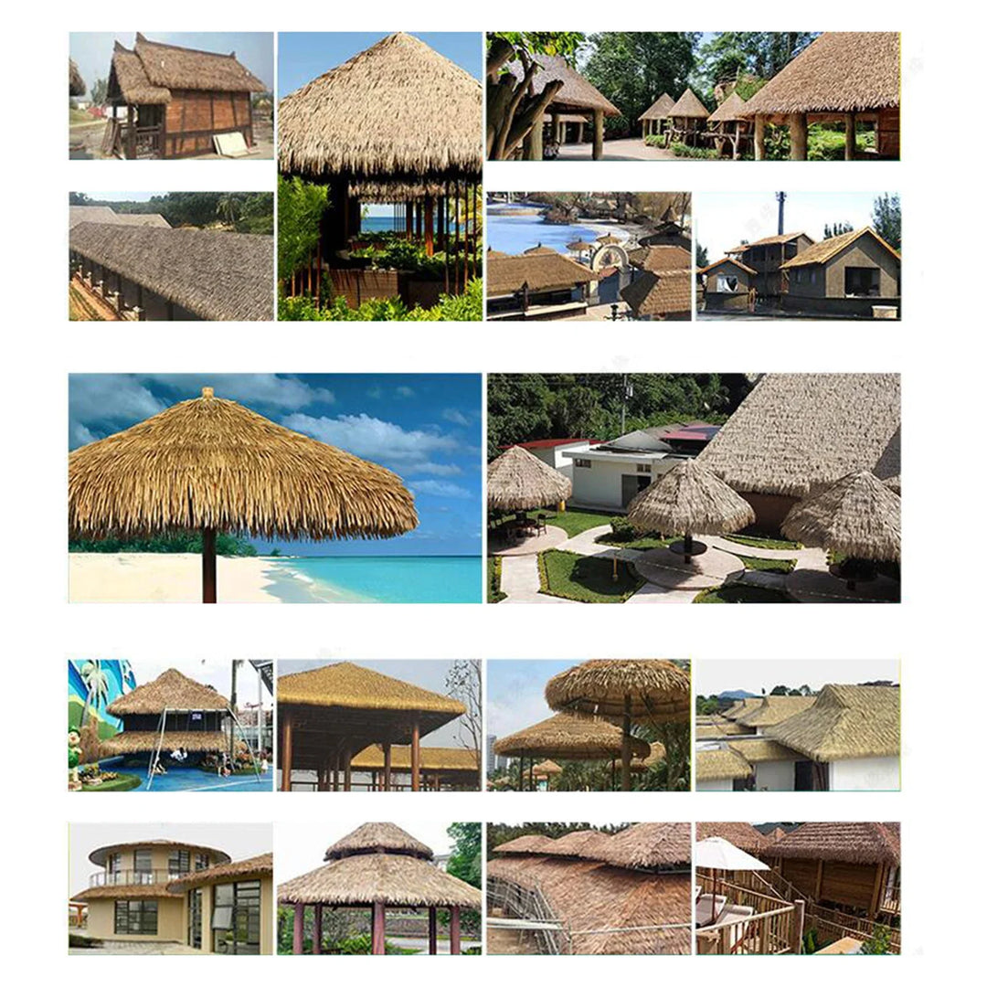Luvikno | TROPISHIELD Kunstig Palmestilke | UV-bestandig og værbestandig | 100×50 cm | For DIY-tak, parasoller, tiki-barer og hageredskaper