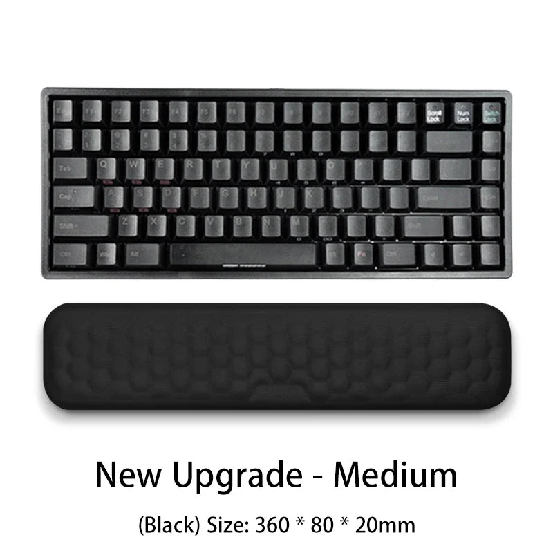 Luvikno | SilentaPad Håndleddstøtte | Ergonomisk Musmatte med Minne Skum & Massasjområde | For PC, Laptop & Gaming