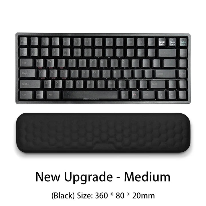 Luvikno | SilentaPad Håndleddstøtte | Ergonomisk Musmatte med Minne Skum & Massasjområde | For PC, Laptop & Gaming