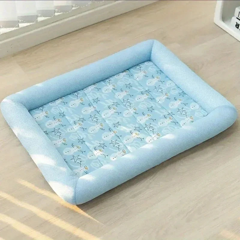 Luvikno | Kühlmatte Pawlino ChillPad | Sommermatte for hunder og katter | Pustende og fluffy | For små til store kjæledyr