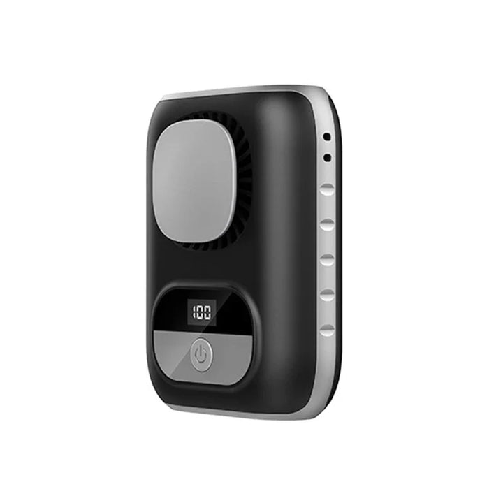 Luvikno | CoolBelt Mini Hip Fan | Bærbar & Bladeless | LED-skjerm & 12 timers driftstid | Oppladbar via USB-C