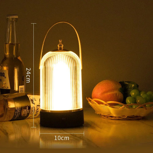 Bærbar Retro Fuglebur Bordlampe – Vintage LED Belysning i Klassisk Design | Luvikno