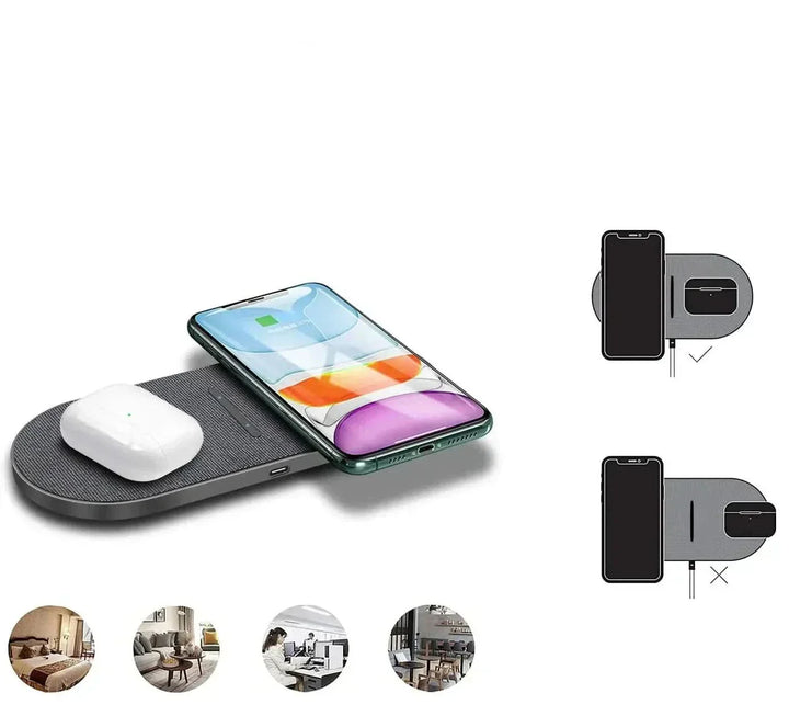 Luvikno | Lynrask lading for iPhone, AirPods & Samsung