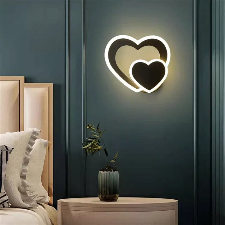 HeartGlow Vegglampe - Moderne LED Belysning Luvikno