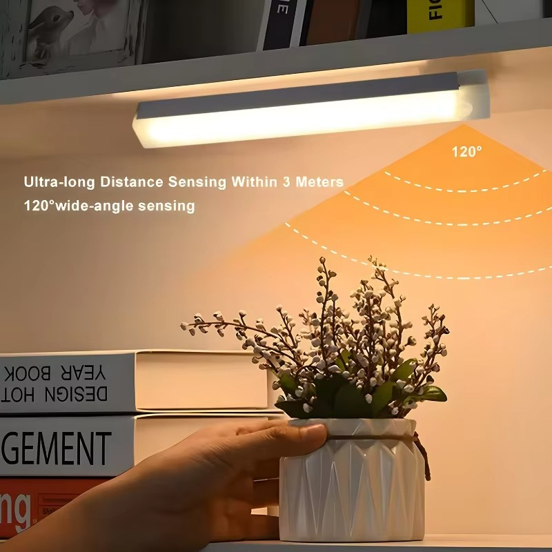 Smart Sensor LED Nattlys - Bevegelsesaktivert, Lysdempbar & Oppladbar Luvikno