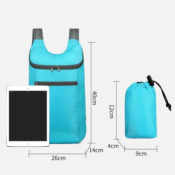 Luvikno | SkyFold LitePack | Sammenleggbart Utendørs Ryggsekk 20L | Vanntett & Ultralett | For Reise, Fotturer & Fritid | Unisex