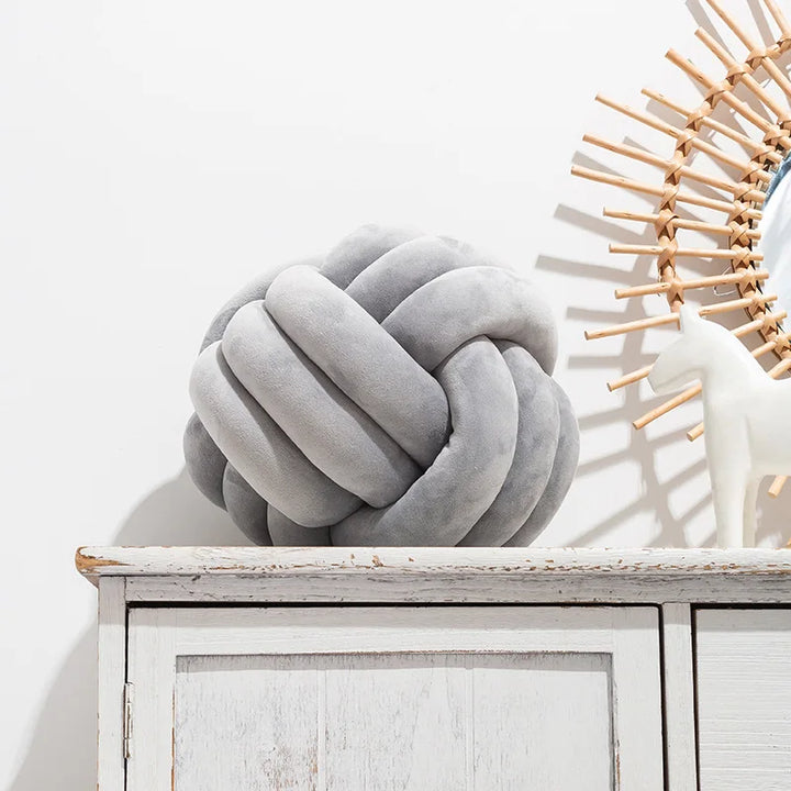 Plush Knot Cushion (Velour) | Luvikno