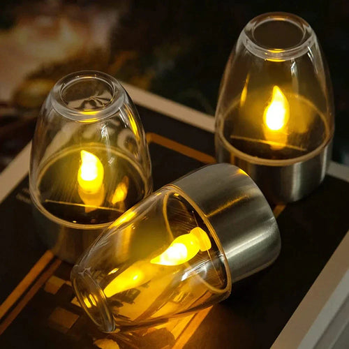 Luvikno | SolarFlair Rustfritt Stål Sollys | Varme Hvit LED Lys | For Hage, Terrasse & Balkong