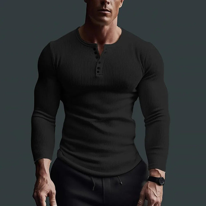Luvik | Slim-Fit-Henley-Skjorte