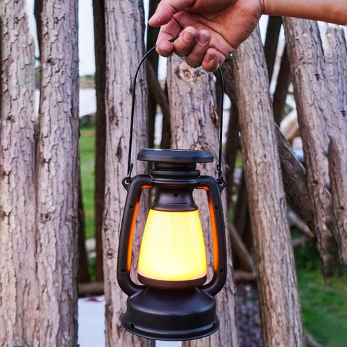 Luvikno | Nostalux Retro Lantern | LED Bordlampe med Fjernkontroll | Oppladbar & Dekorativ | For Hjem, Camping & Bar