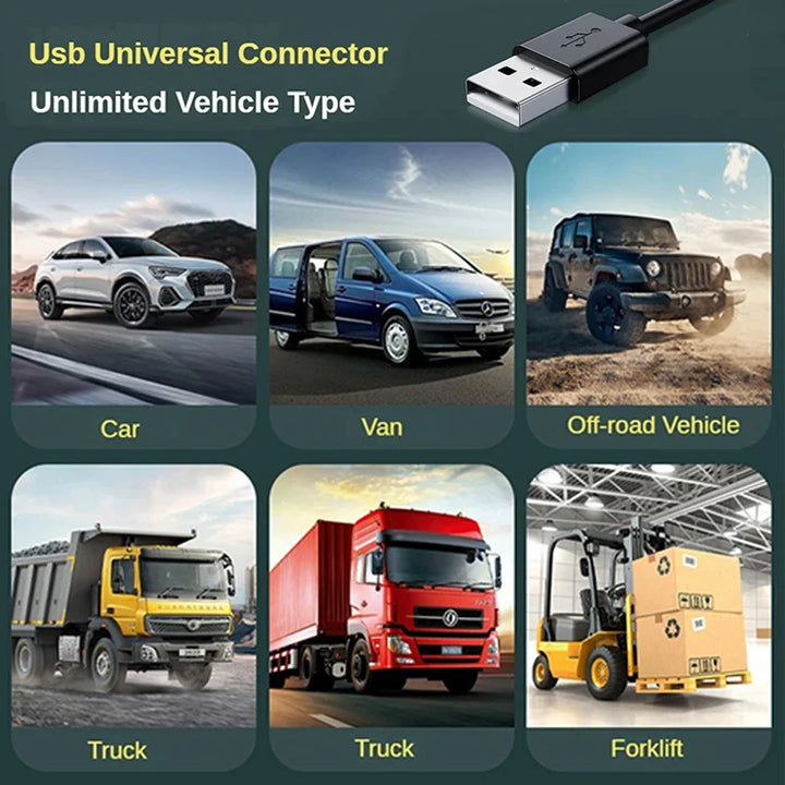 Luvikno | Auto Kjølevifte AIRCURA DUO | 3 Hastigheter | USB Lading | 360° Rotérbar | For Baksetet & Hodehvileren