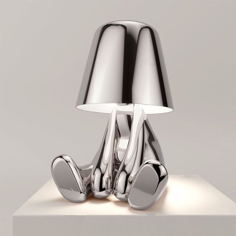 Moderne Gull Metall LED Bordlampe Luvikno