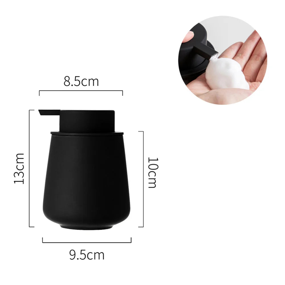 CeramiLux 300 ml Luksus Såpedispenser laget av Keramikk – for Såpe, Sjampo, Balsam eller Lotion Luvikno