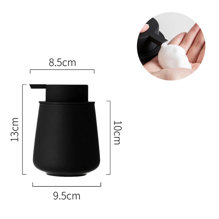 CeramiLux 300 ml Luksus Såpedispenser laget av Keramikk – for Såpe, Sjampo, Balsam eller Lotion Luvikno