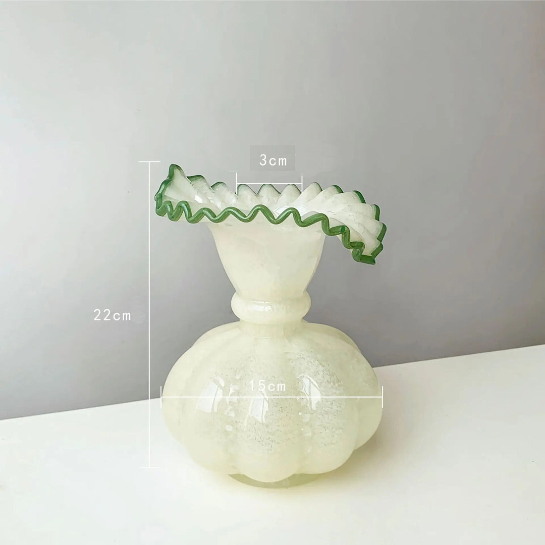 Glass Pumpkin Vase | Luvikno