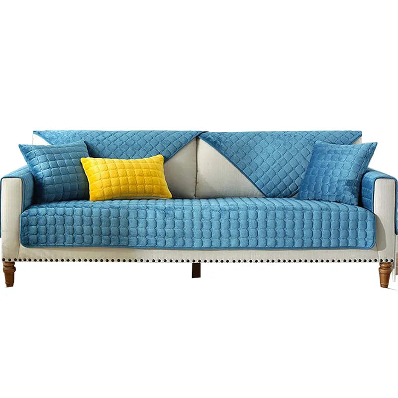Koselig myk tykk plush non-slip sofa dekke | Luvikno