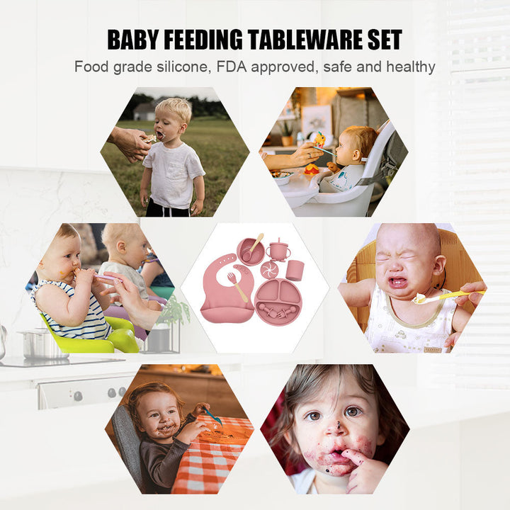 Silicone Baby Feeding Tableware Set | Luvikno