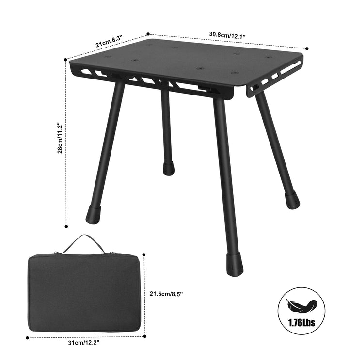 Luvikno | TrekFold Camping Stol | Ultralett & Sammenleggbar | Aluminium | Multifunksjonell