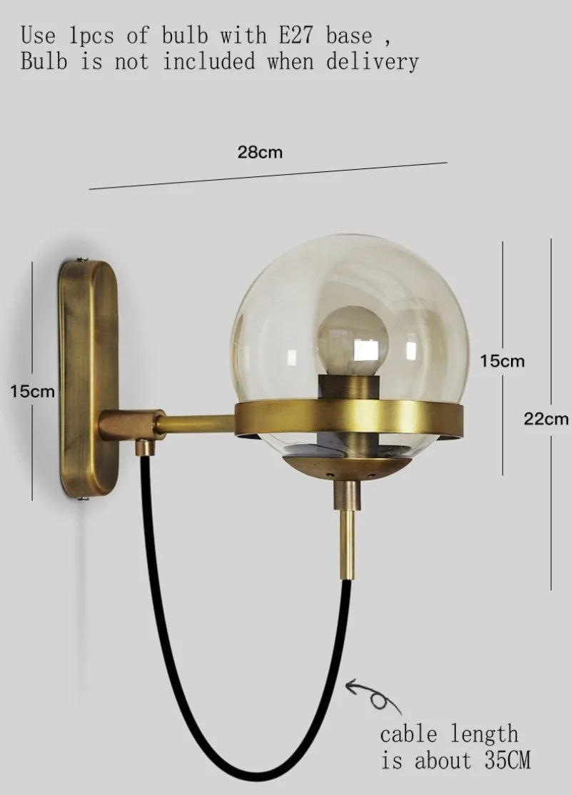 Nordisk moderne vegglampe