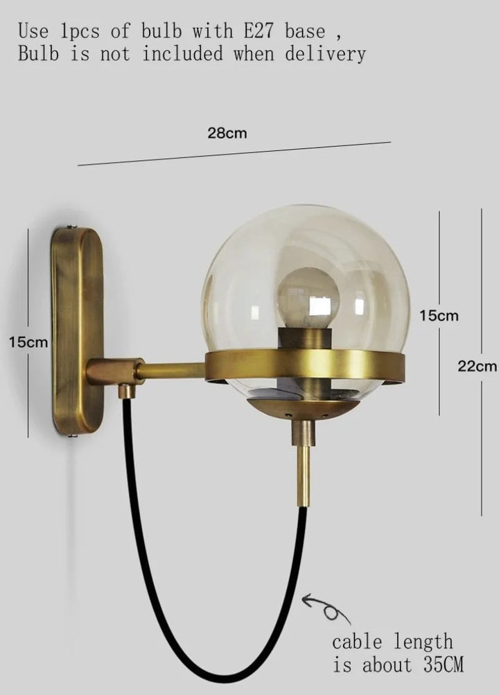 Nordisk moderne vegglampe