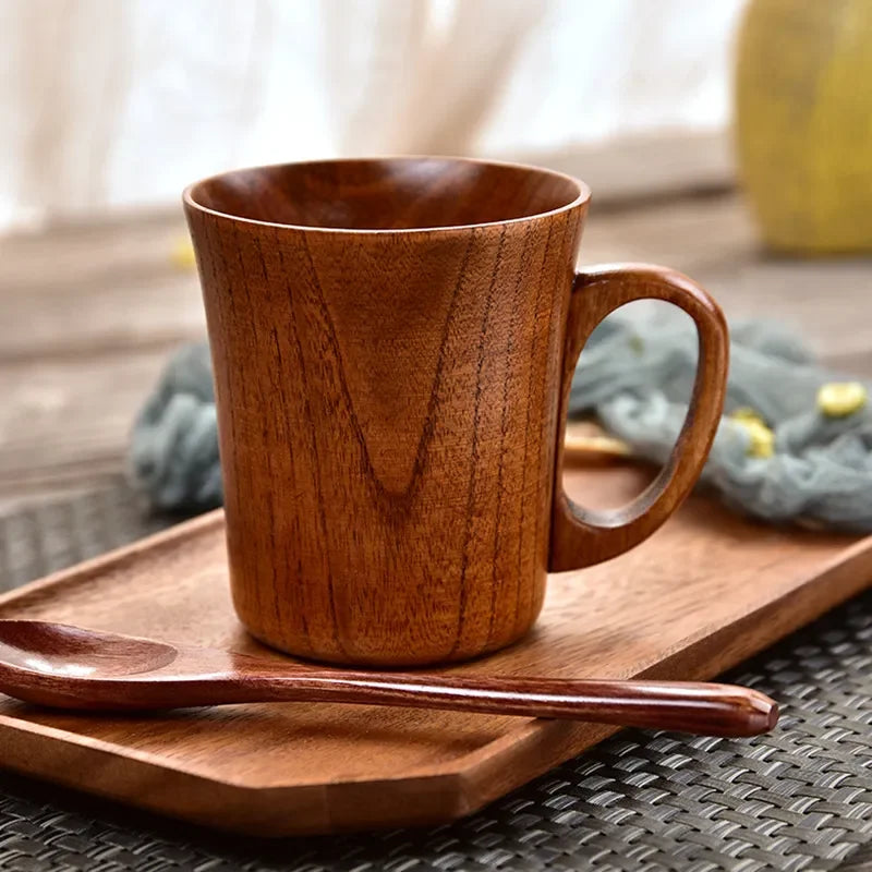 TimberBrew Tre-mug – Håndlaget Hardtre Rustikk Eleganse | Luvikno