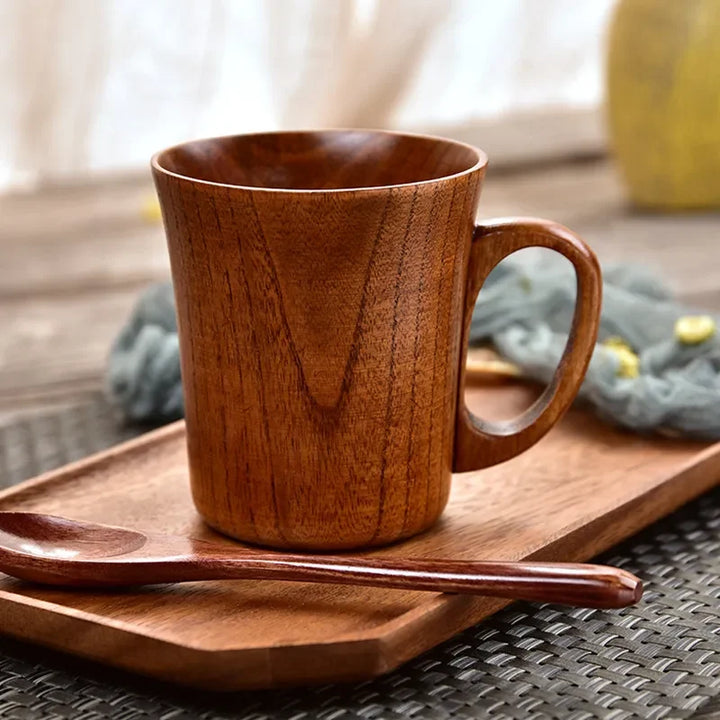 TimberBrew Tre-mug – Håndlaget Hardtre Rustikk Eleganse | Luvikno