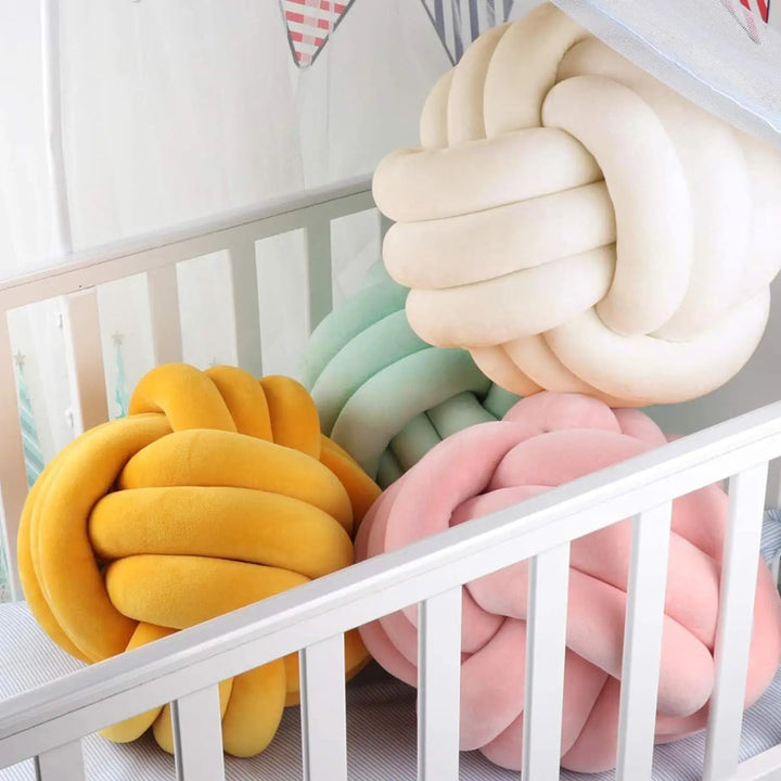Plush Knot Cushion (Velour) | Luvikno