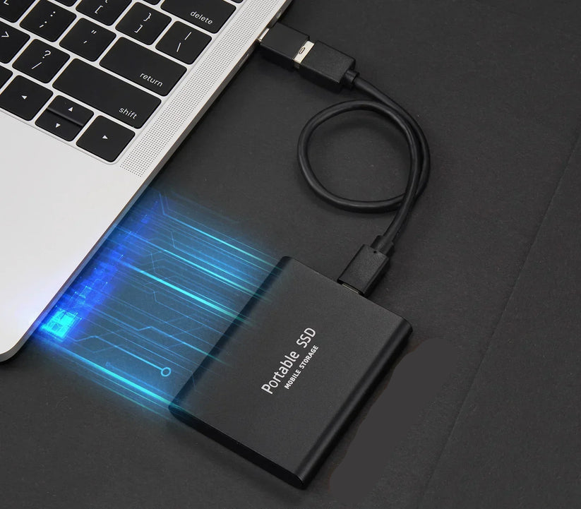 Luvikno | Speedora Ultra Ekstern SSD | USB 3.1 Type-C | Opptil 1000 MB/s | 500 GB / 1 TB / 2 TB | Kompakt & Støtbestandig