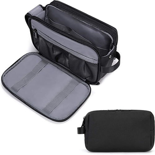 Luvikno | Gentrax Toalettveske Menn | Vannavstøtende & Stor | Rivesterk Reiseorganisator med Fuktig Rom | Dopp Kit for Barbering & Pleie