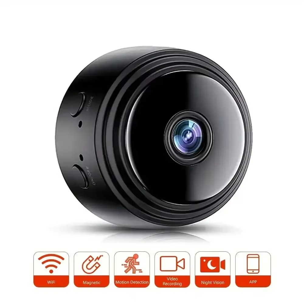 Kompakt HD 720P Trådløs Mini Smart Sikkerhetskamera med Mobilovervåkning Luvikno