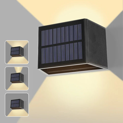 Luvikno | Solar Vegglampe SolaraBeam Flex | Varm Hvit | IP65 Vanntett | Justerbar Lystype