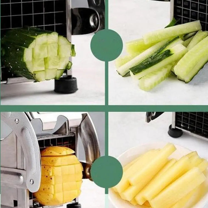 Luvikno | Fritzo Grønnsakskutter - Den stilige rustfrie stålkutteren for perfekte grønnsaker