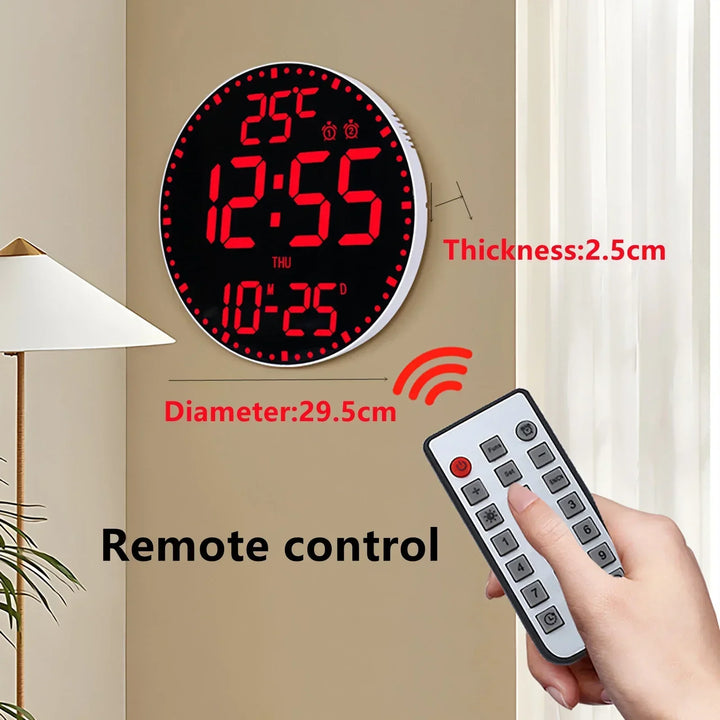 WiFiTime Klokke - Smart LED Veggklokke med Kalender Luvikno