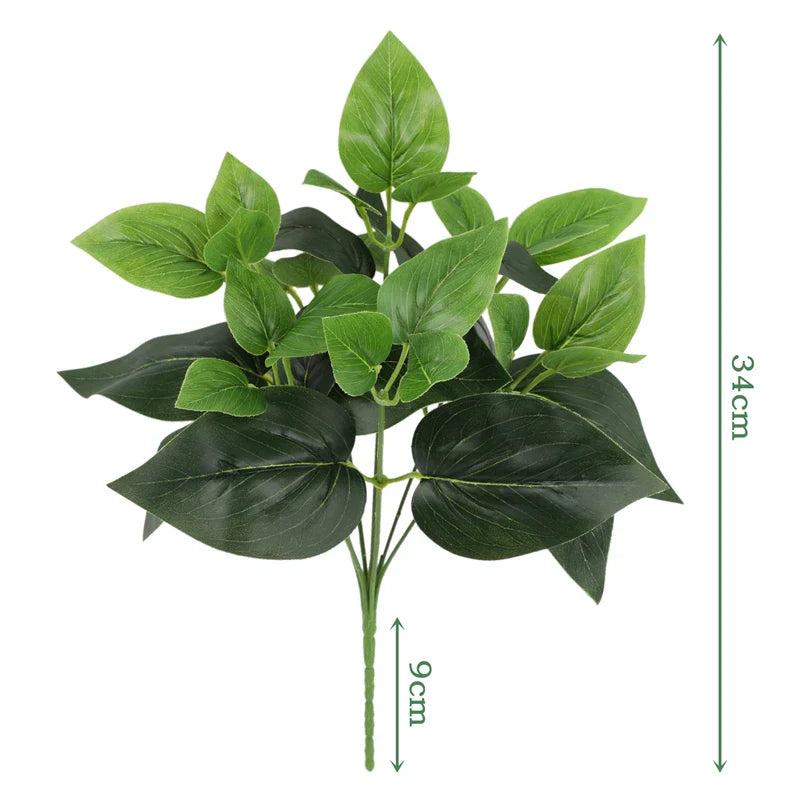 Luvikno | Verdalisse Kunstige Blad Garland med Ekte Planteutseende | Realistisk Tekstur | For Veggdekorasjon, Bryllup & Arrangementer