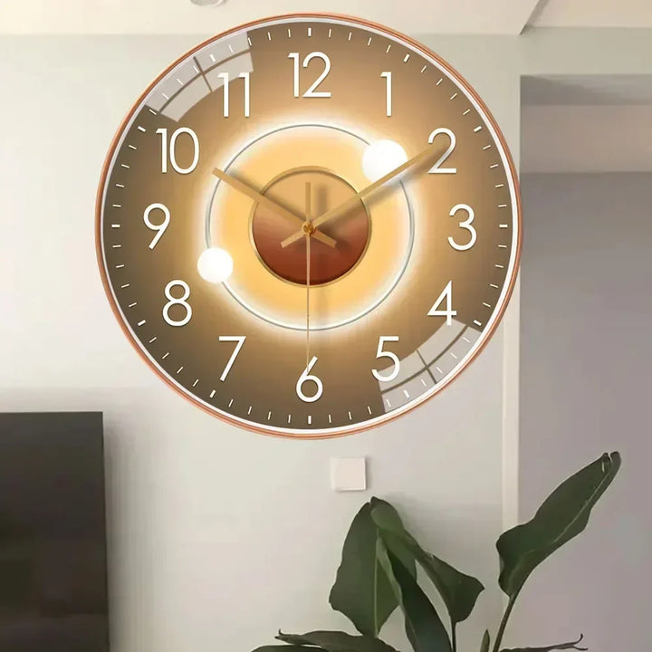 SilentTime - Digital veggklokke i klassisk stil - 8 tommers Luvikno