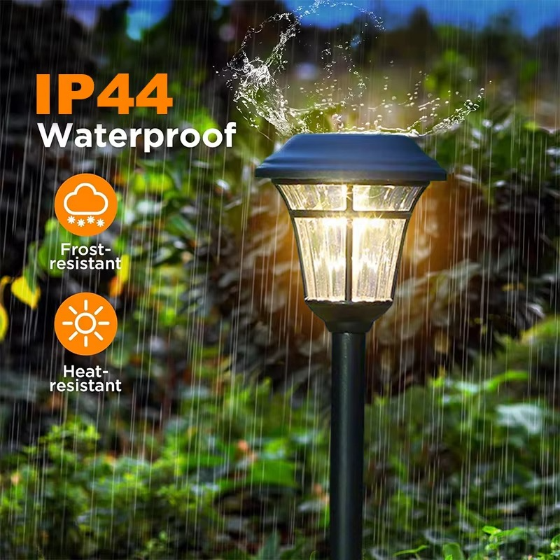 Solenergi LED Vanntett Bakke Lys for Utendørs Hager og Stier Luvikno