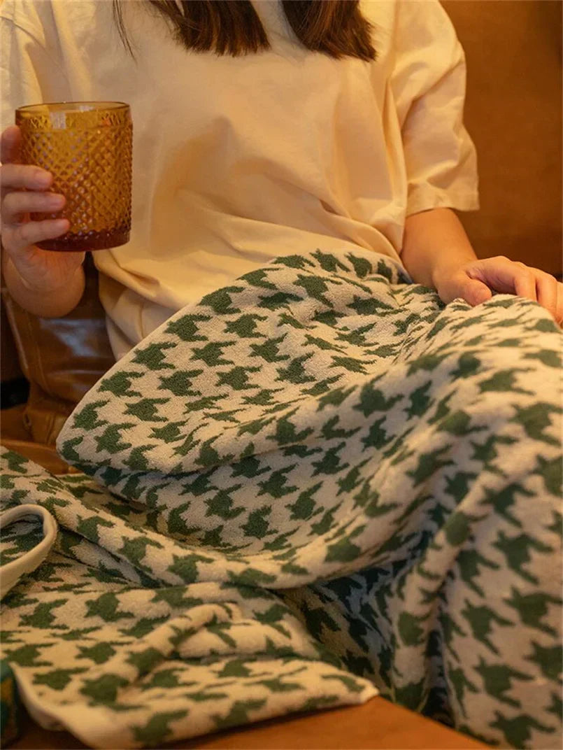 HoundLuxe Vintage Houndstooth Bomull Ansiktsklut Luvikno