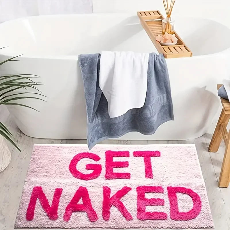BlushNaked Tuftet Design Teppe – Rosa "Get Naked" Bad & Stue Teppe Luvikno